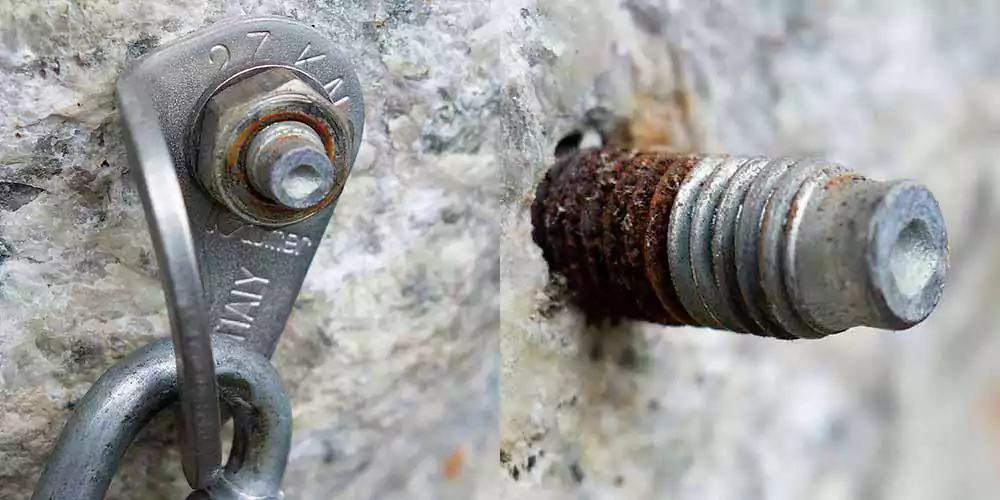 کنترل زنگزدگی انکر بولت در مراحل اولیه