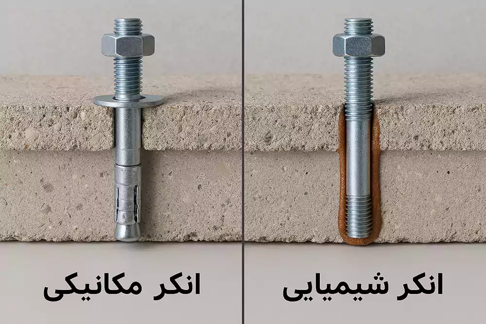مقایسه انکر مکانیکی و شیمیایی