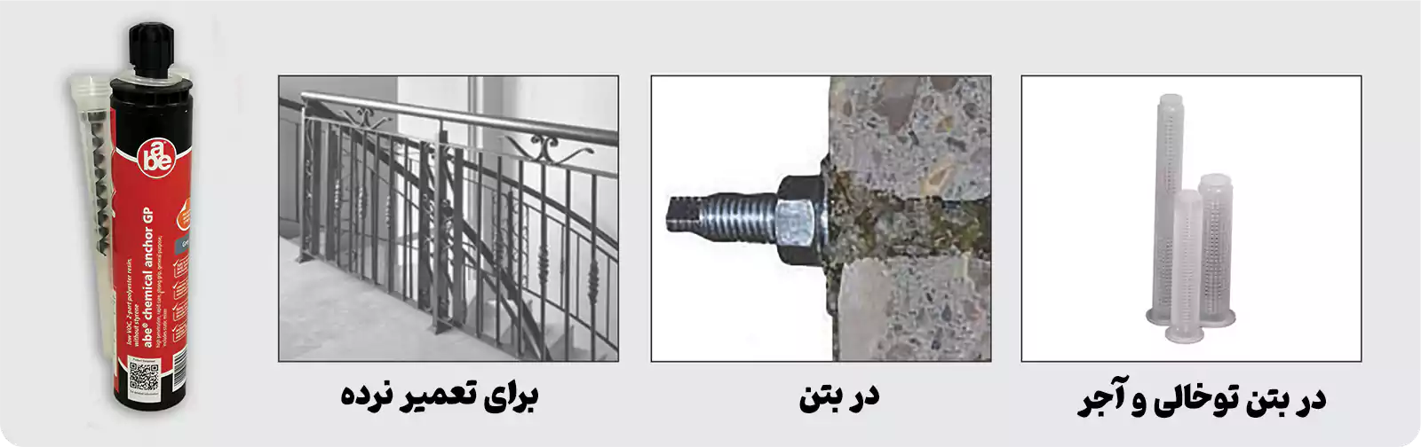 انکر شیمیایی کاربرد گسترده‌ای در پروژه‌های ساختمانی، صنعتی و تاسیساتی دارد